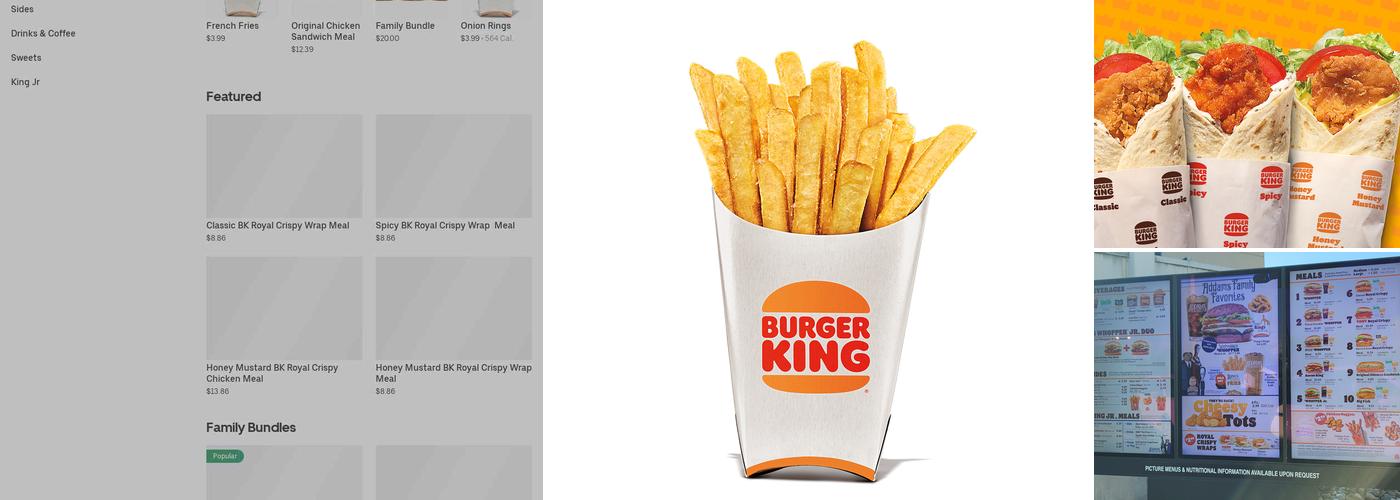 Burger King Menu