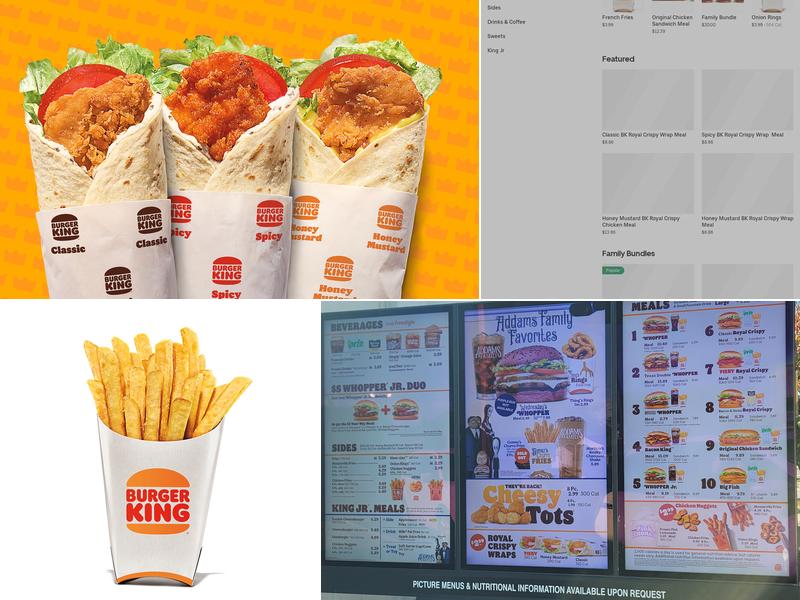 Burger King Menu