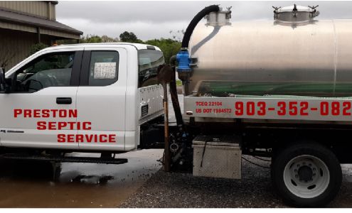 Preston Septic Service 6200 Interstate 20 N Access Rd, Van Texas 75790