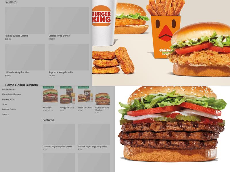 Burger King Menu