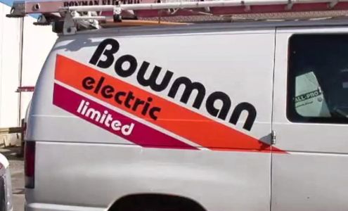 Bowman Electric Limited 1025 Railway St, Kenora Ontario P9N 0B2