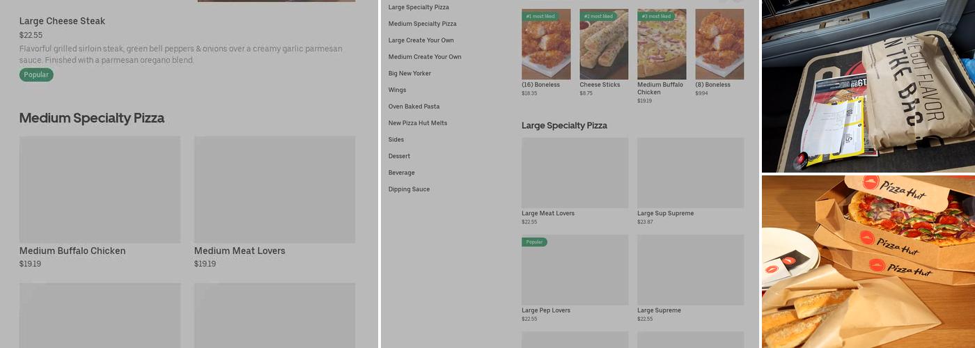 Pizza Hut Menu