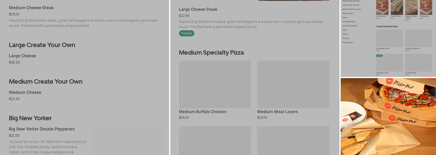 Pizza Hut Menu