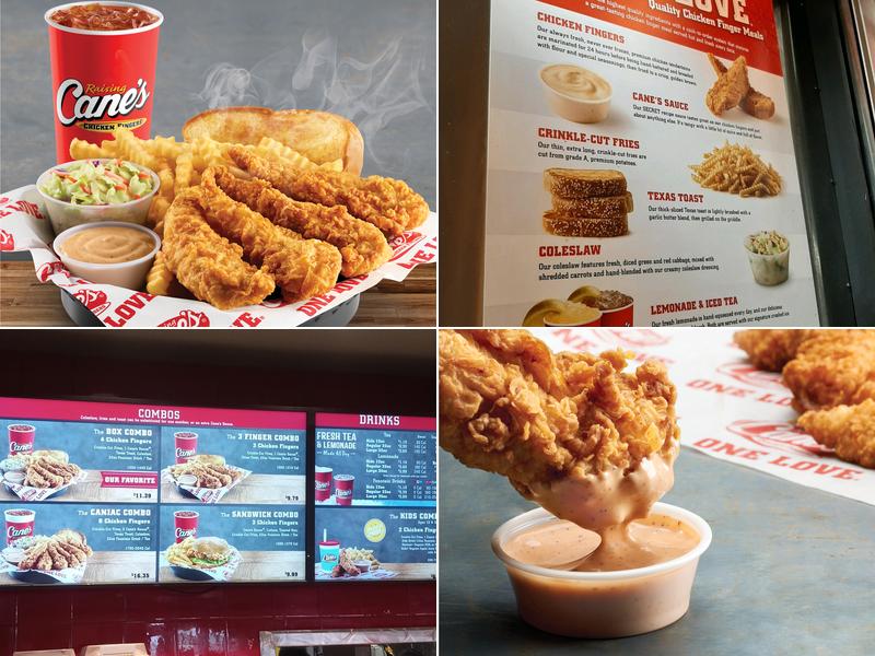 Raising Cane's Chicken Fingers Menu