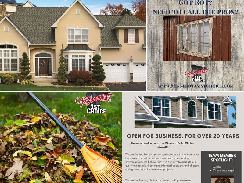 Minnesota's 1st Choice Replacement Windows, Doors, Siding & Roofing