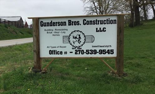 Gunderson Bros. Construction, L.L.C. 9831 Nashville Rd, Adairville Kentucky 42202