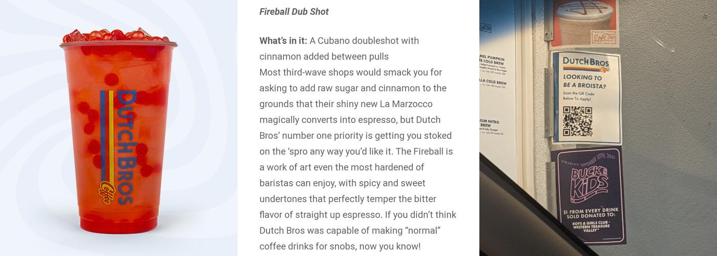 Dutch Bros Coffee Menu