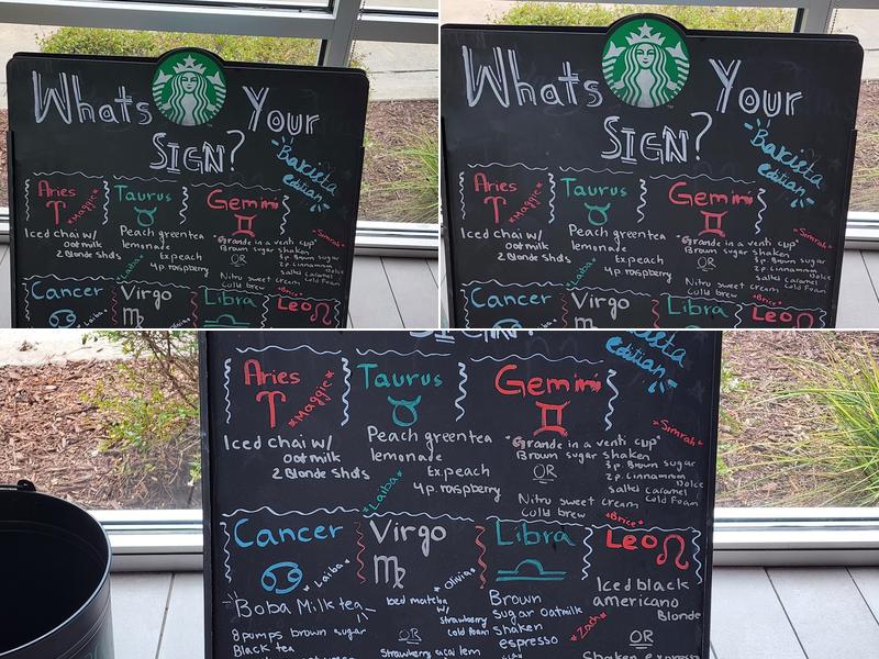 Starbucks Menu