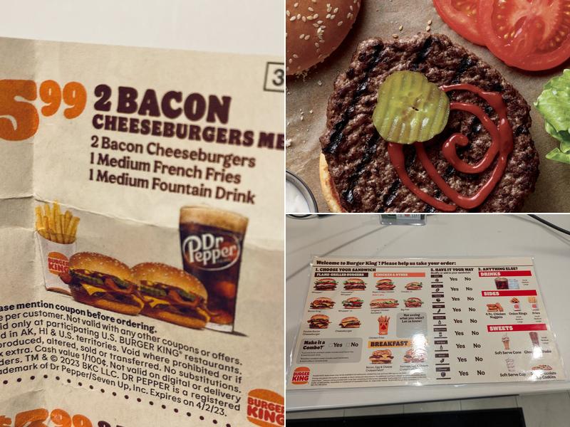 Burger King Menu