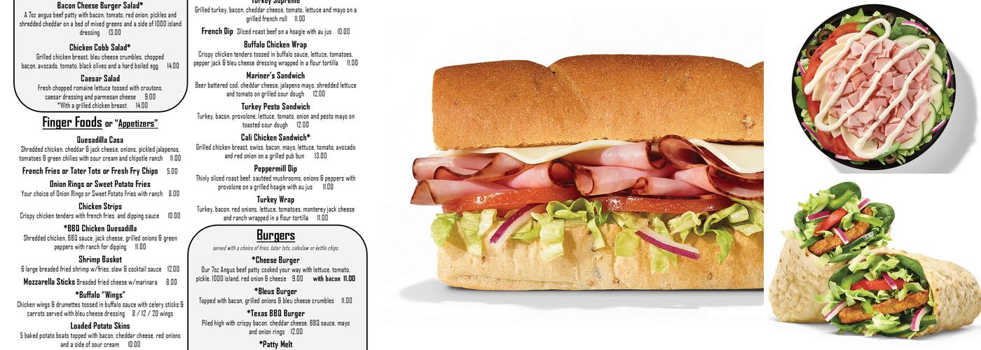 Subway Menu