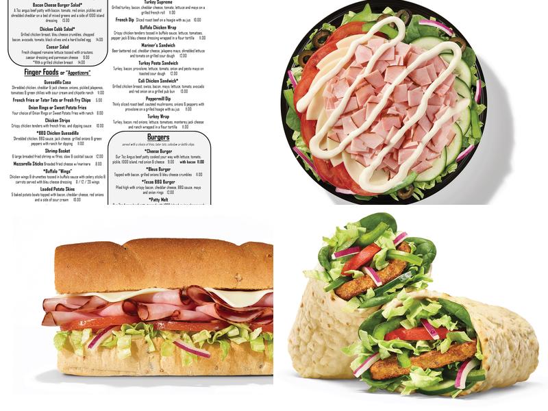 Subway Menu