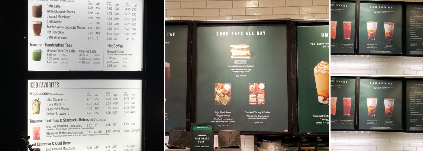 Starbucks Menu