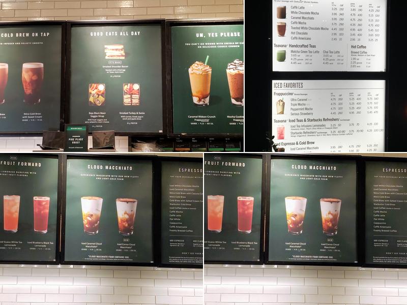 Starbucks Menu