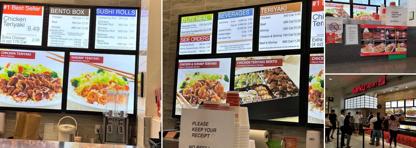 Sarku Japan Menu