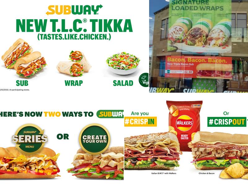 Subway Menu