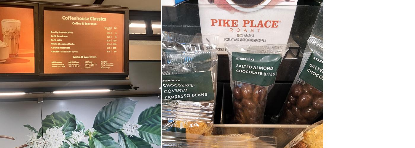 Starbucks Menu