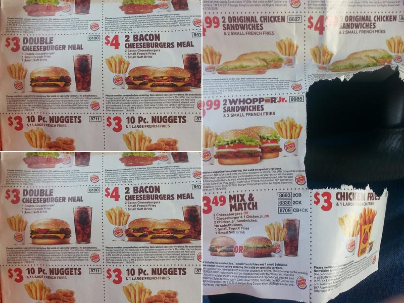 Burger King Menu