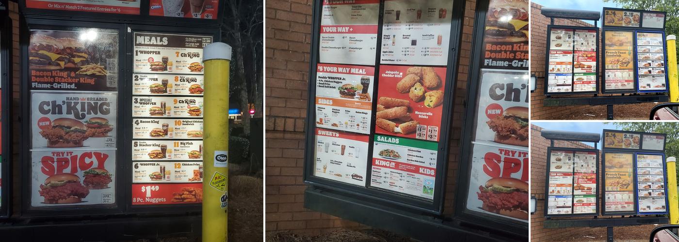 Burger King Menu