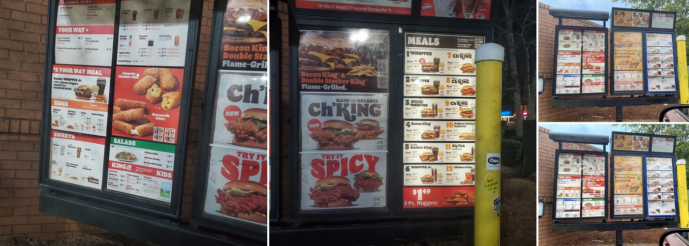 Burger King Menu