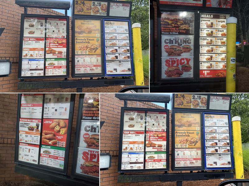 Burger King Menu