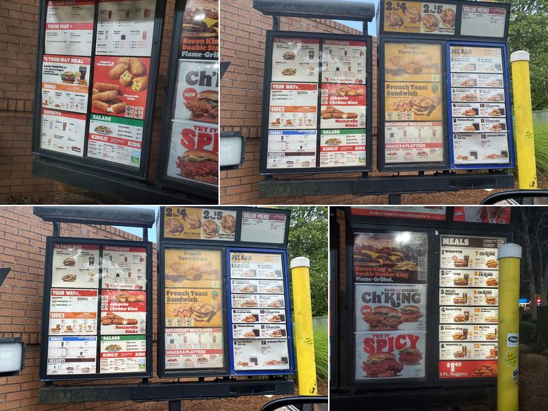 Burger King Menu