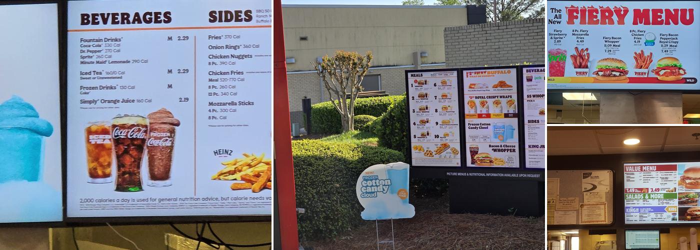 Burger King Menu