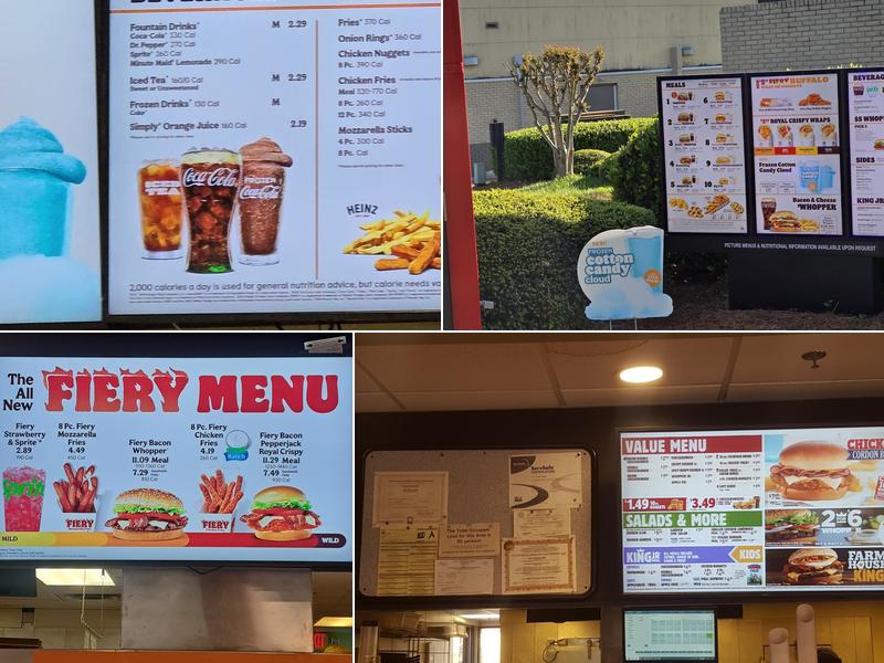 Burger King Menu