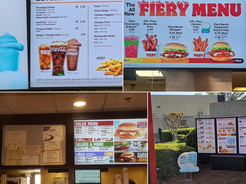 Burger King Menu