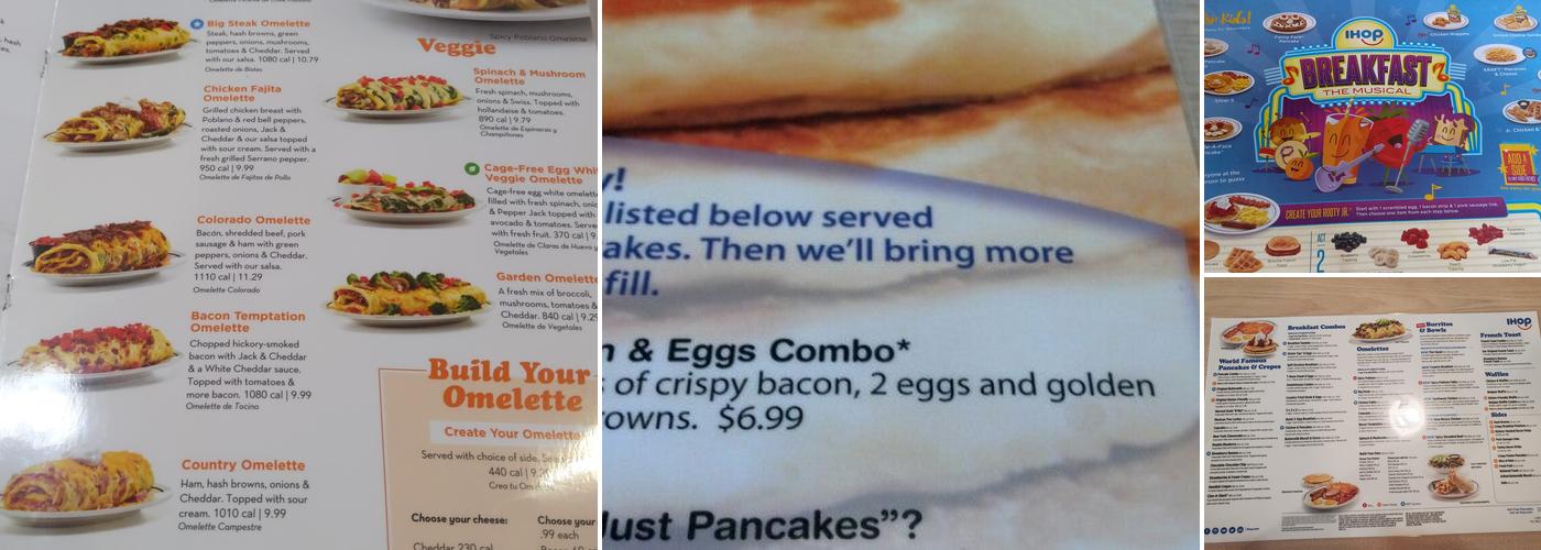 IHOP Menu