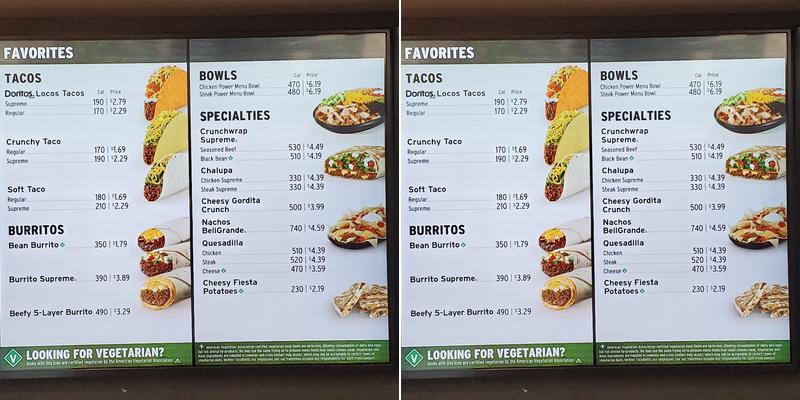Taco Bell Menu
