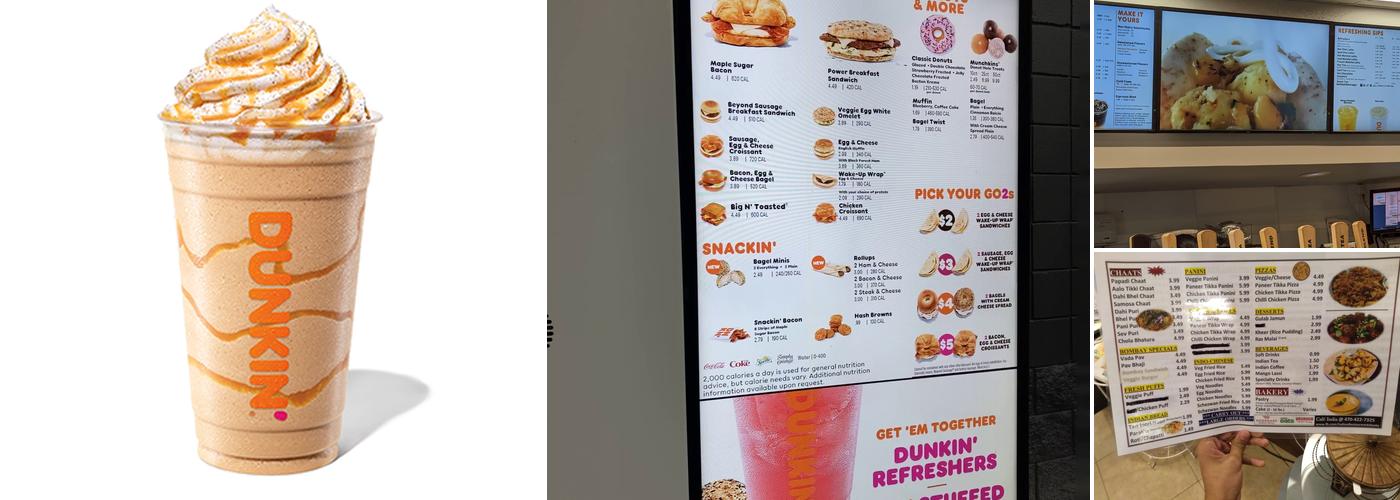 Dunkin' Menu