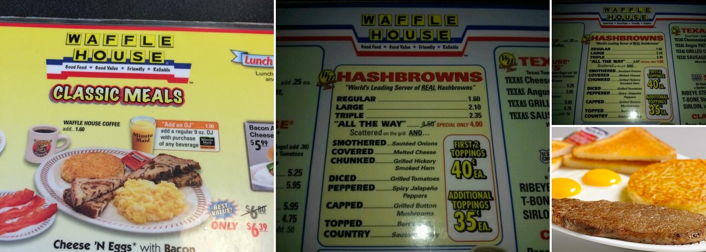 Waffle House Menu