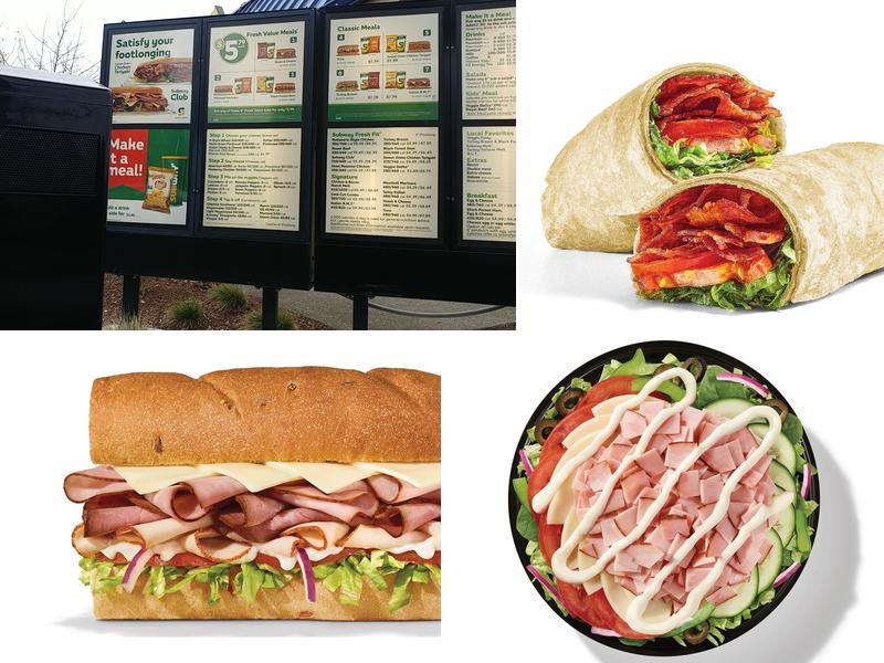 Subway Menu