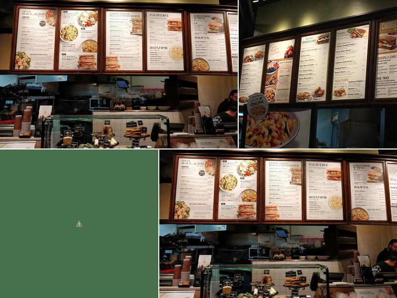 Corner Bakery Menu