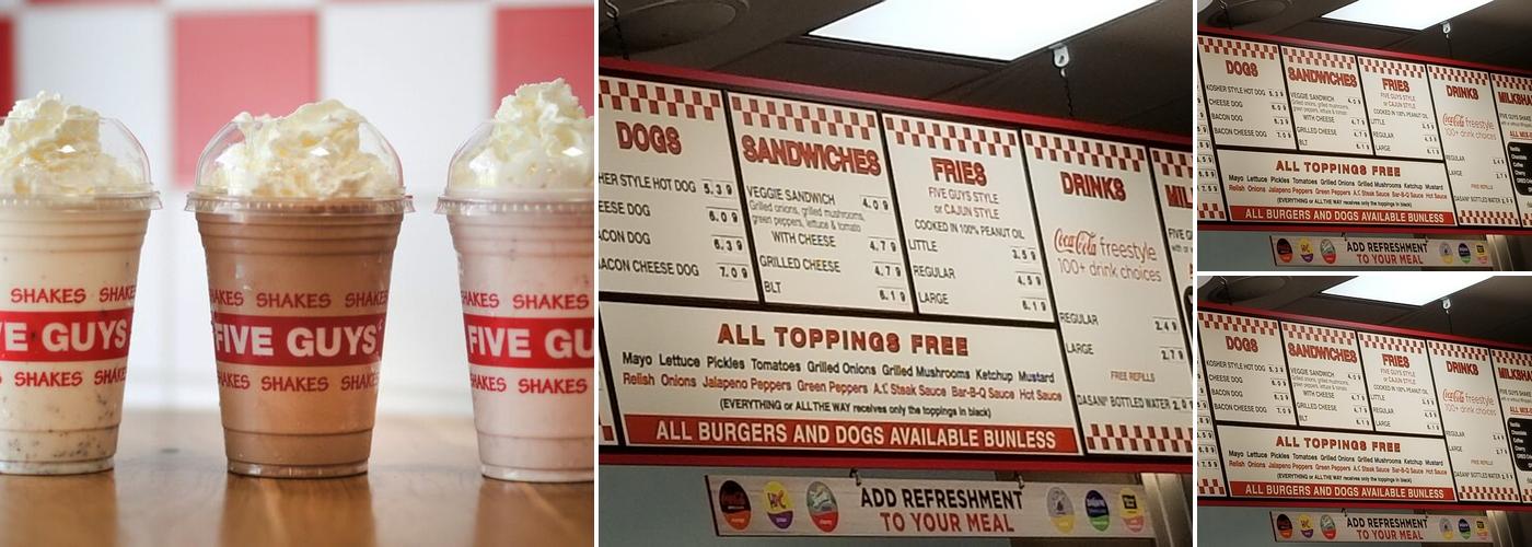 Five Guys Menu