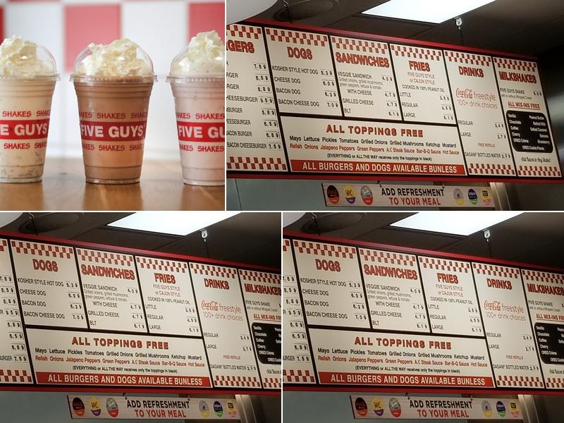 Five Guys Menu