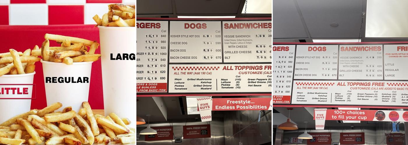 Five Guys Menu