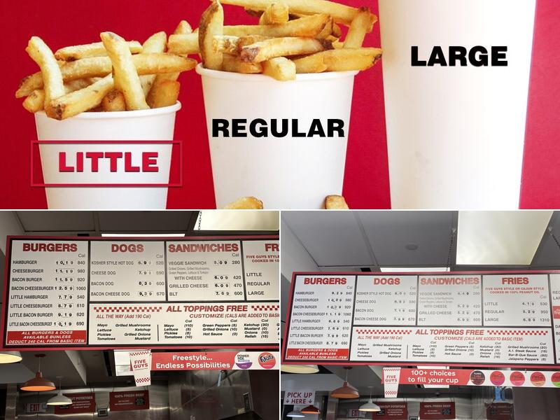Five Guys Menu