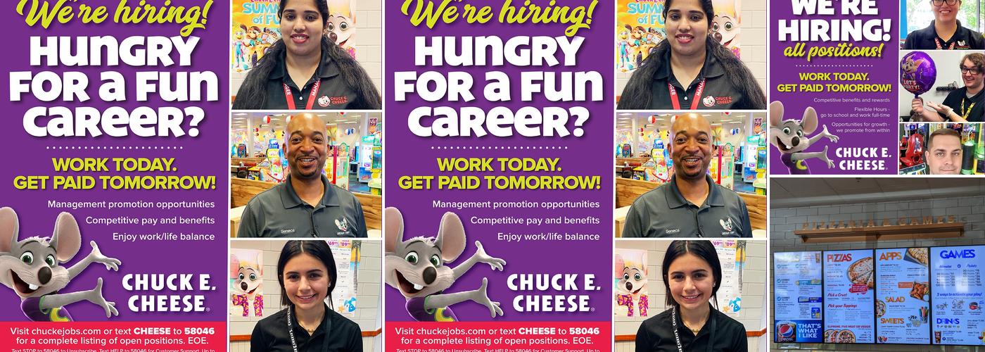 Chuck E. Cheese Menu