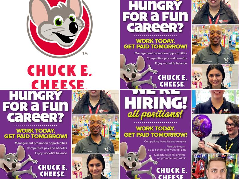 Chuck E. Cheese Menu
