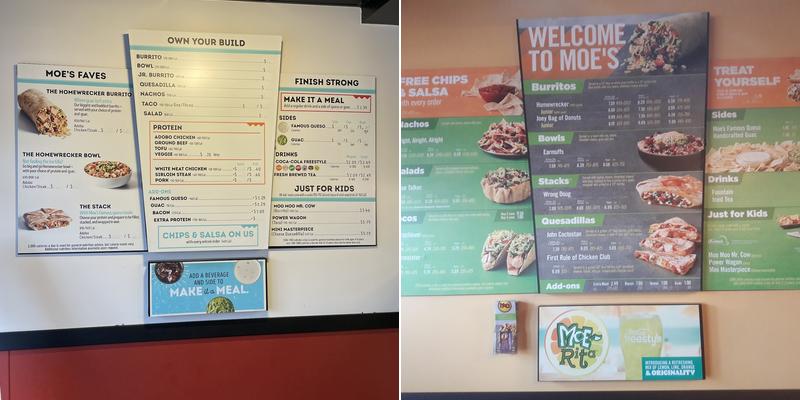 Moe's Southwest Grill Menu