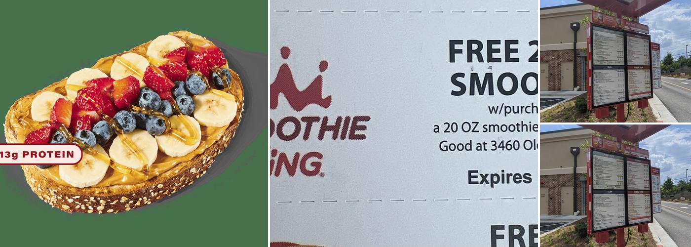 Smoothie King Menu