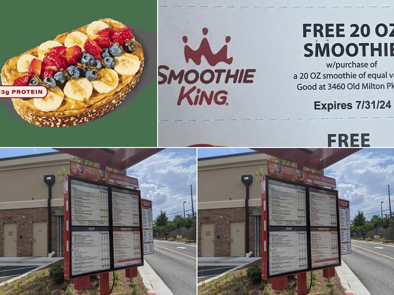 Smoothie King Menu