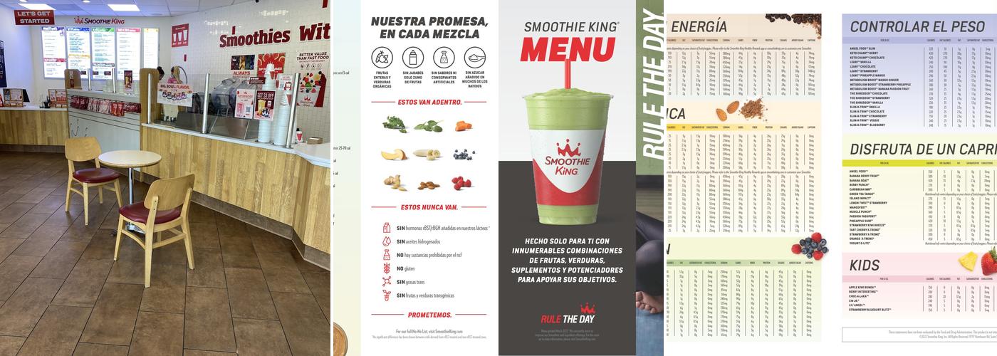 Smoothie King Menu