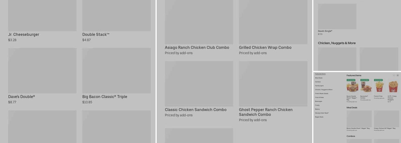 Wendy's Menu