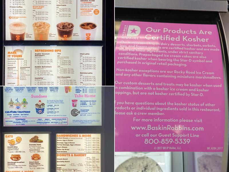 Dunkin' Menu