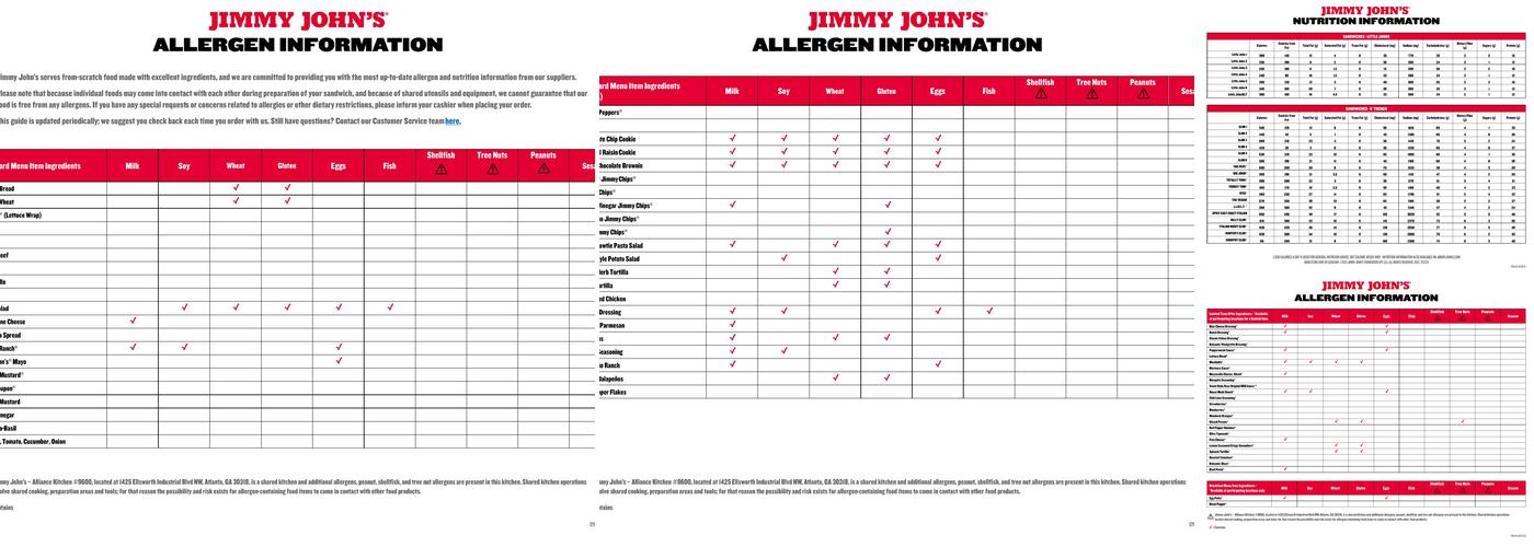 Jimmy John's Menu