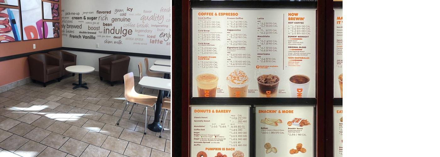 Dunkin' Menu