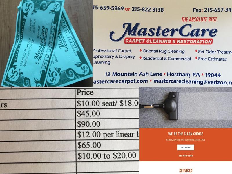 Master Care Carpet and Upholstery Cleaning