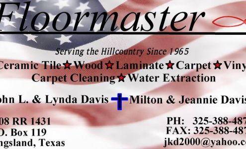 Floormaster 3308 W, RM 1431, Kingsland Texas 78639